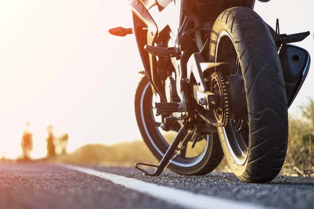 Motorcycle outside